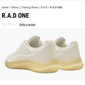 R.A.D one triple white shoes size 5.5